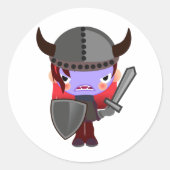 Stickers viking violet Vampire (Devant)