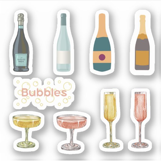 Stickers Vin Étincelant (Devant)