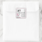 Stickers vintage Baby shower fille bébé Favoriser (Sac)