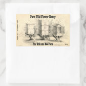 Stickers vintage Bee Hives Honey Jar (Sac)