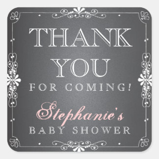 Stickers vintage Chalkboard Baby Merci Favoriser S
