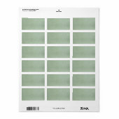 Stickers vintage Charme Sage Green (Feuille entière)