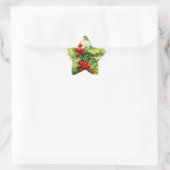 Stickers Vintage Christmas Holly Star (Sac)