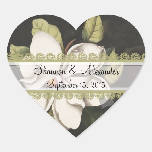 Stickers Vintage d'ivoire et d'olive (Devant)