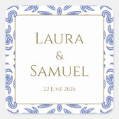 Stickers vintage Dusty Blue (Devant)