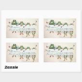 Stickers vintage Fumeurs de grenouilles (Feuille)