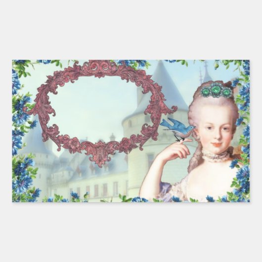 Stickers vintage Marie Antoinette (Devant)