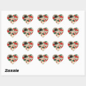 Stickers vintage Snowman Couple (Feuille)