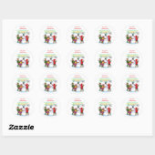 Stickers vintage Snowman Holiday (Feuille)