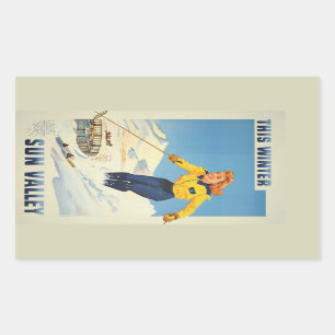 stickers Vintage voyage Sun Valley, Idaho