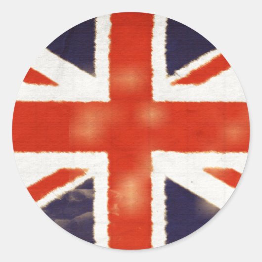 Stickers vintages Union Jack Round (Devant)