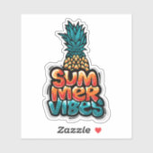 Stickers Vinyl Ananas Vibes été (Feuille)