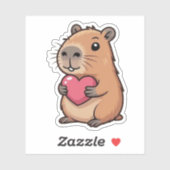 Stickers Vinyl Capybara mignons (Feuille)