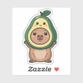 Stickers Vinyl Capybara mignons (Feuille)