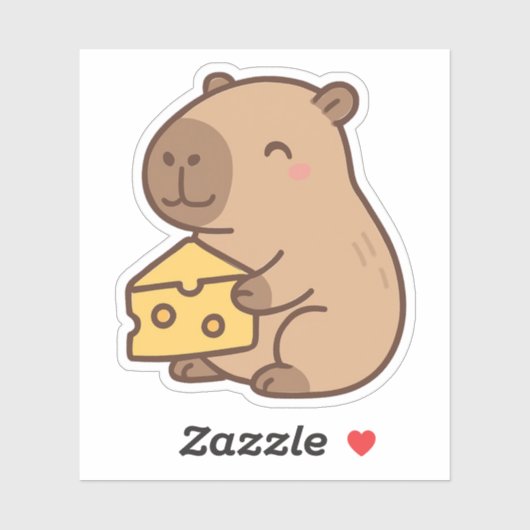 Stickers Vinyl Capybara mignons (Feuille)