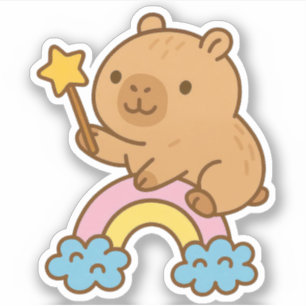 Stickers Vinyl Capybara mignons