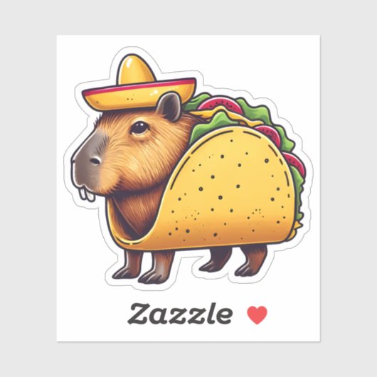 Stickers Vinyl Capybara mignons (Feuille)