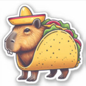 Stickers Vinyl Capybara mignons (Devant)