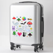 Stickers Vinyl Collection de cartons mignons (Sur valise)