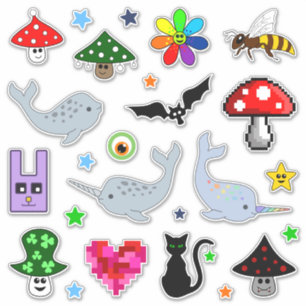 Stickers Vinyl Collection de cartons mignons