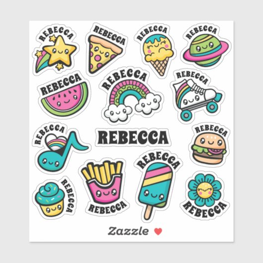 Stickers Vinyl Doodles Totalement mignons (Feuille)