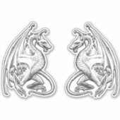 Stickers Vinyl Dragons ailés (Devant)