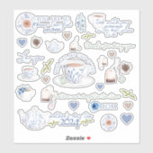 Stickers Vinyl Thé Saint Valentin (Feuille)