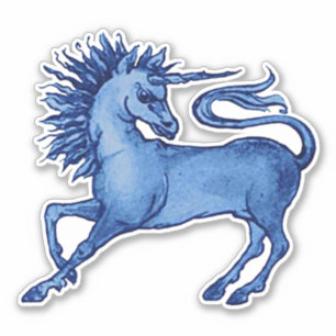 Stickers Vinyl Unicorn William De Morgan