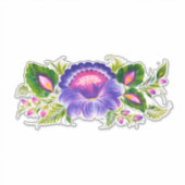 Stickers Vinyle Coupé Floral Personnalisé (Devant)