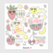 Stickers Vinyle Coupé Sur Mesure À Fruit (Feuille)