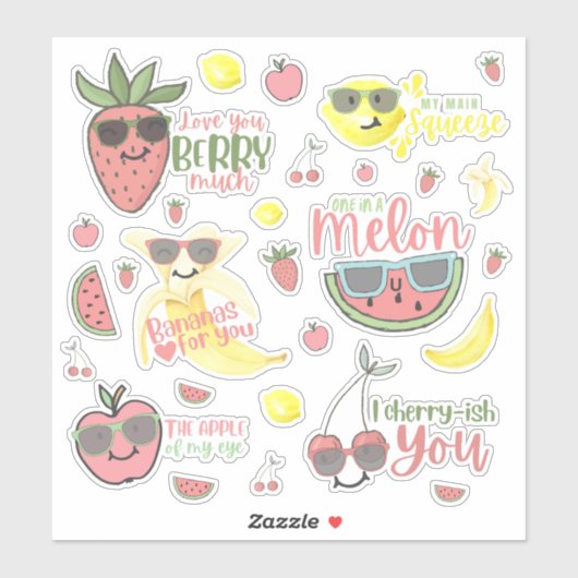 Stickers Vinyle Coupé Sur Mesure À Fruit (Feuille)