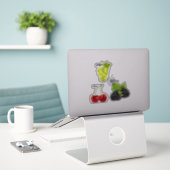 Stickers Vinyle Coupé Sur Mesure De 8" x 8" (Ordinateur portable sur le bureau)