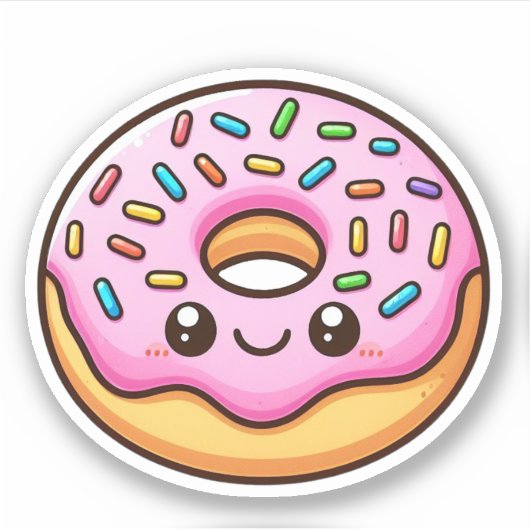 Stickers Vinyle Coupé Sur Mesure De La Donut De Ge (Devant)