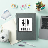 stickers vinyle de salle de toilettes publiques av (Couverture iPad)