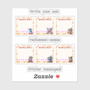 Stickers Vinyle Halloween de 4 po x 4 po sur mesur