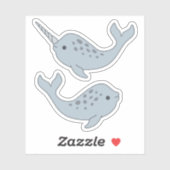Stickers Vinyle Narwhal (Feuille)