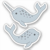 Stickers Vinyle Narwhal (Devant)
