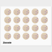 Stickers Violet Daring Floral Blooms (Feuille)