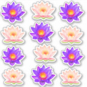 Stickers Violet & Lotus Rose (Devant)