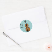 Stickers violon lettre V (Enveloppe)