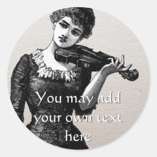 Stickers violonistes vintages