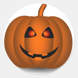 Stickers Visage Citrouille Halloween