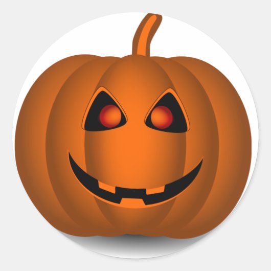 Stickers Visage Citrouille Halloween (Devant)