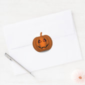 Stickers Visage Citrouille Halloween (Enveloppe)