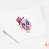 Stickers Visage Clown Halloween malin (Enveloppe)