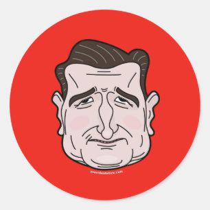 Stickers Visage de dessin Ted Cruz