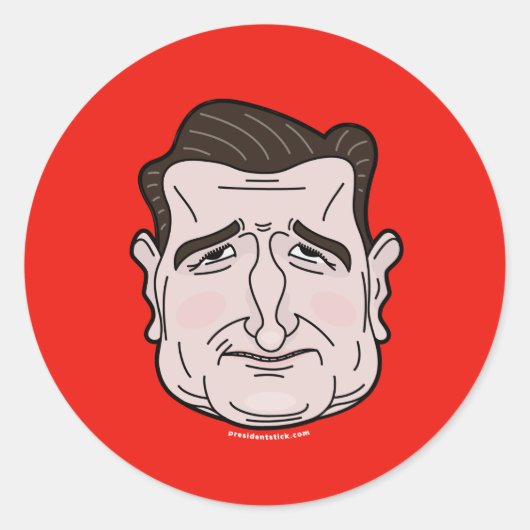 Stickers Visage de dessin Ted Cruz (Devant)