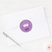 Stickers Visage de Monster Violet (Enveloppe)