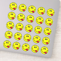 Stickers Visage Emoji de langue stupide