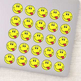 Stickers Visage Emoji de langue stupide